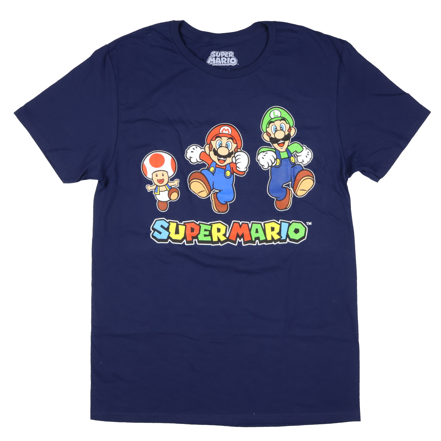 Super Mario Men's Toad Mario And Luigi Running Graphic Print T-Shirt - Picture 6 of 23