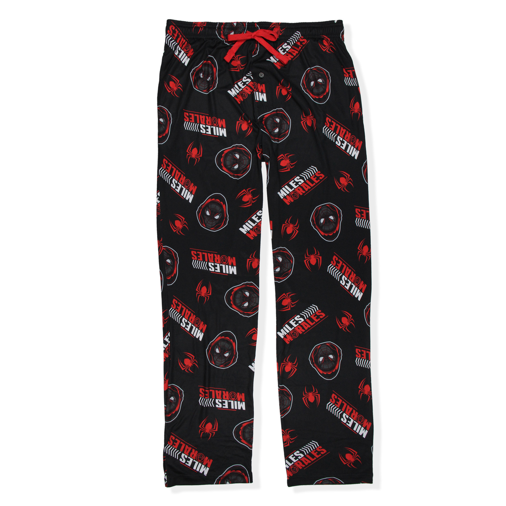 Marvel Spiderman Miles Morales Men's Allover Pattern Adult Pajama Pants - Picture 4 of 11