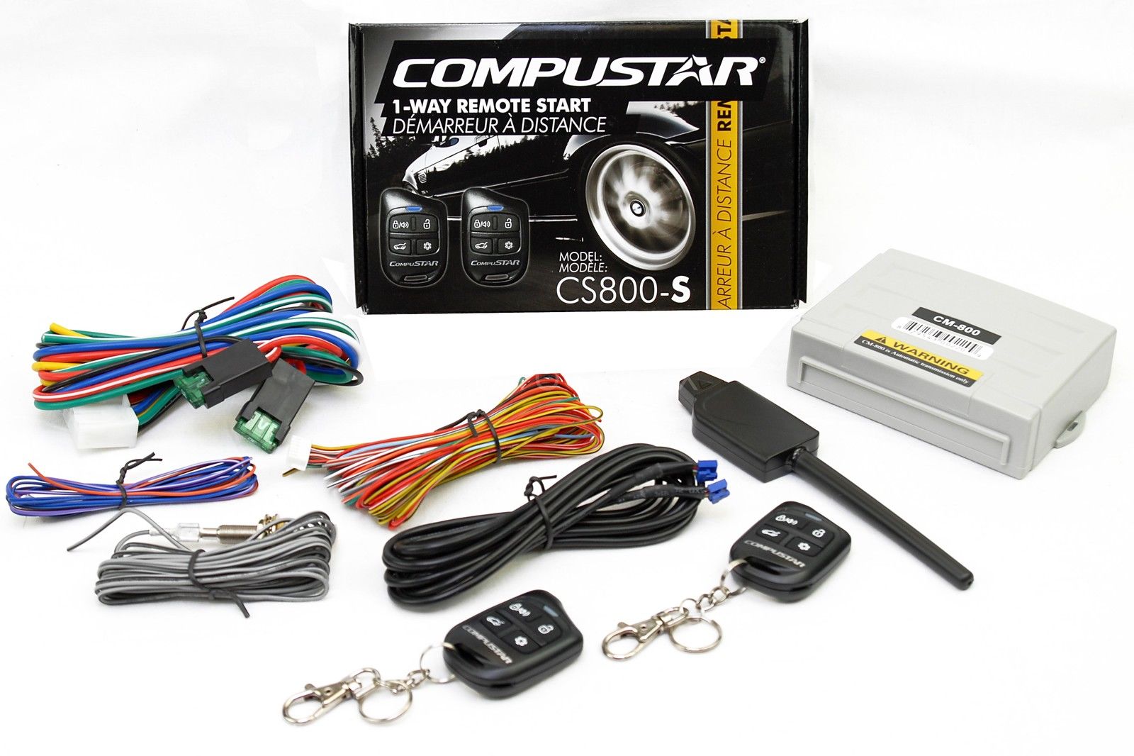 Compustar Car Auto Remote Start Starter w\ Keyless Entry & Bypass Module Bundle