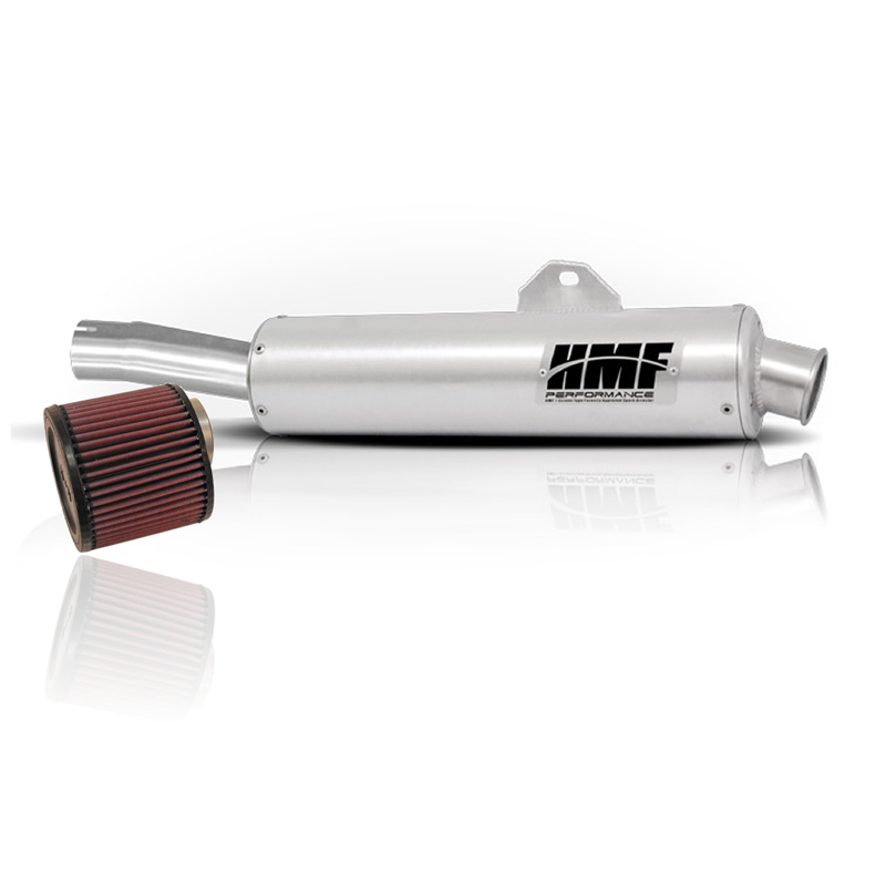 HMF Performance Exhaust Pipe Muffler Honda Rancher 420 09 10 11 12 13 Brushed