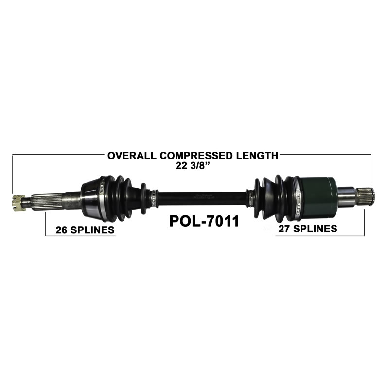 Polaris RZR 800 Rear Axle, TrakMotive RPO Powersports
