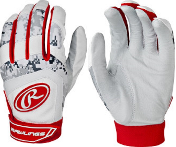 red youth batting gloves