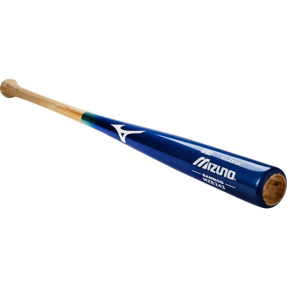 MZB243 34 Inch Natural/Blue Mizuno Classic Bamboo BBCOR Wood Baseball