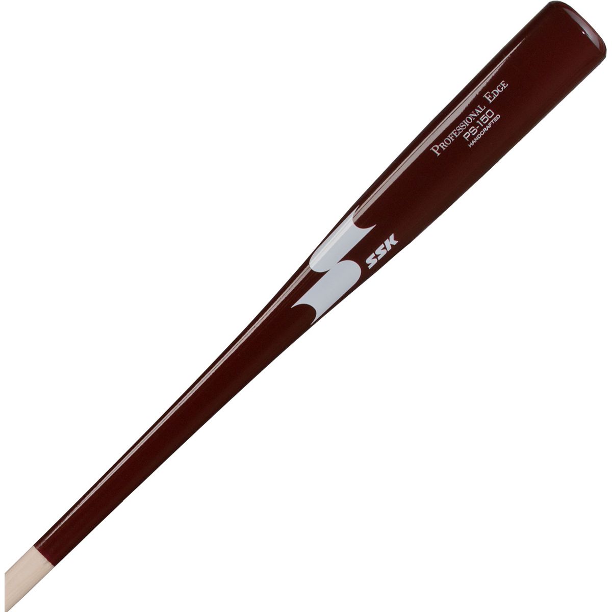SSK PS150 Maroon/White Fungo Wood 35" Baseball Coaches Bat Lightweight