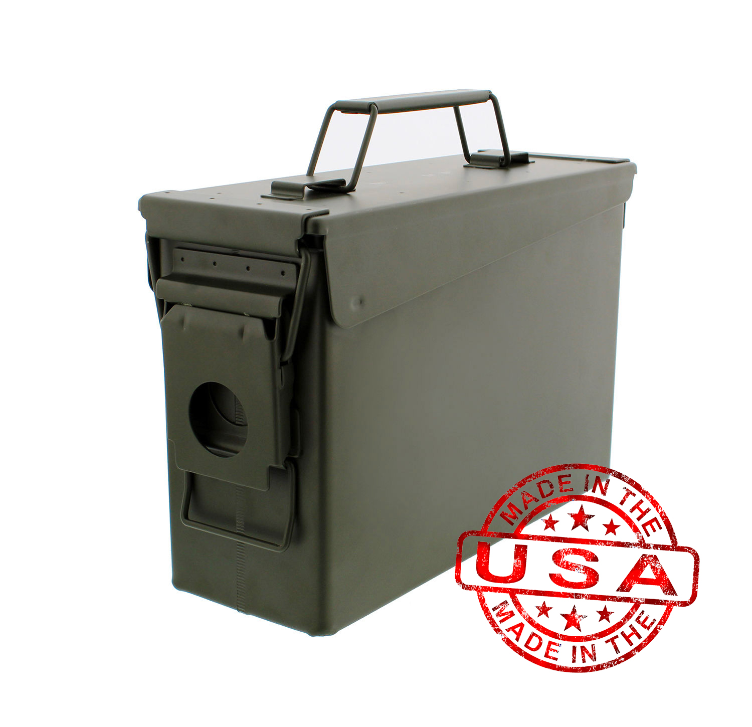 Battle Steel .30 Cal Metal American Made Military GI Ammo Can M19A1