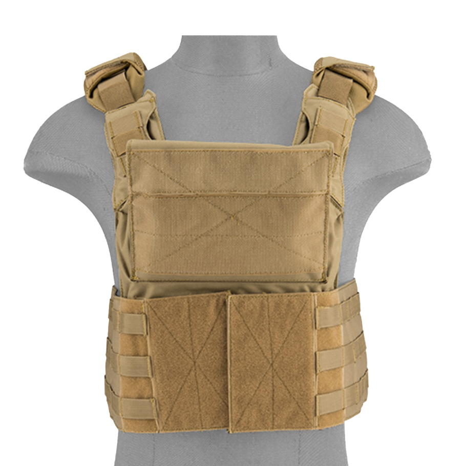 Lancer Tactical SAPC Plate Carrier w/Dual Inner Mag Pouch Shoulder Pads