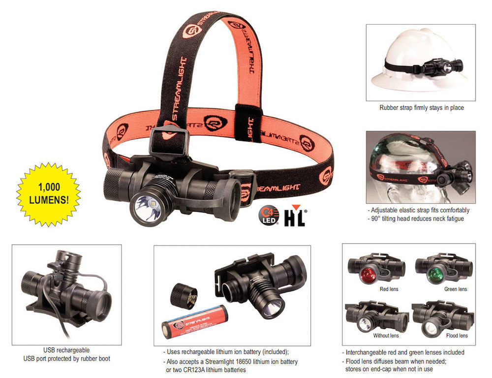 Streamlight 61307 ProTac HL Rechargeable LED Headlamp 1000 Lumens eBay