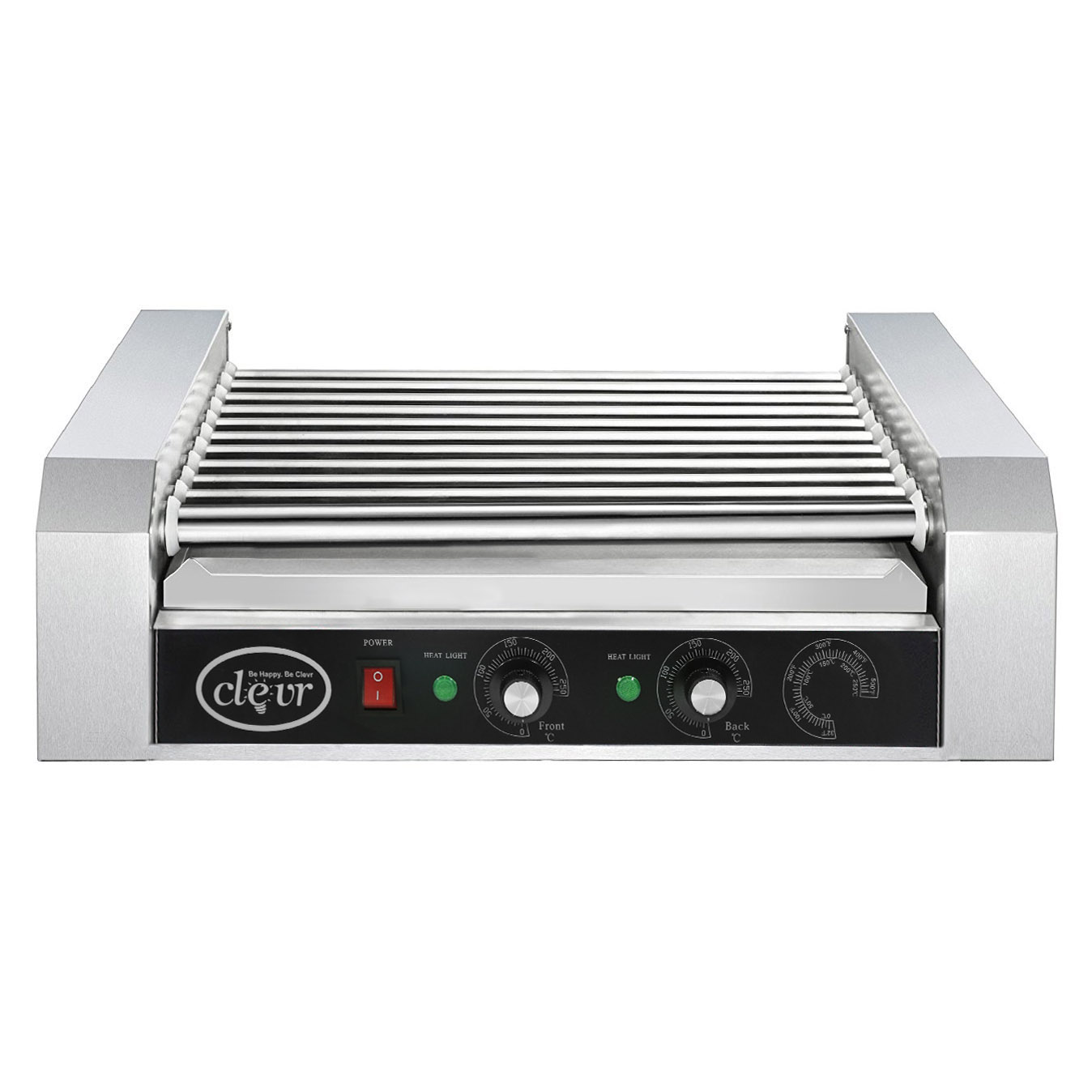 Clevr Commercial Hot Dog Machine 11 Roller and 30 Hotdog Grill Cooker