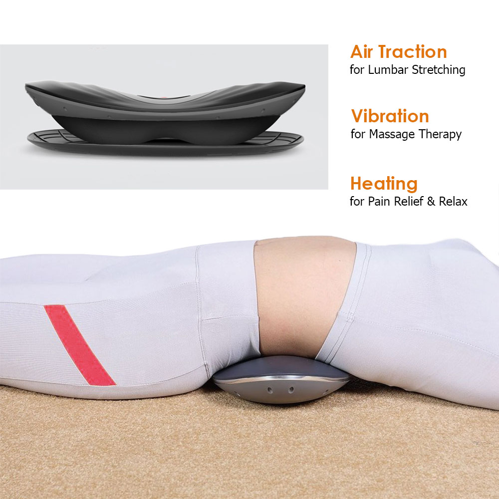 Clevr Lower Back Massager Electric Lumbar Traction w/ Air Pressure & Heating 764475462793 eBay