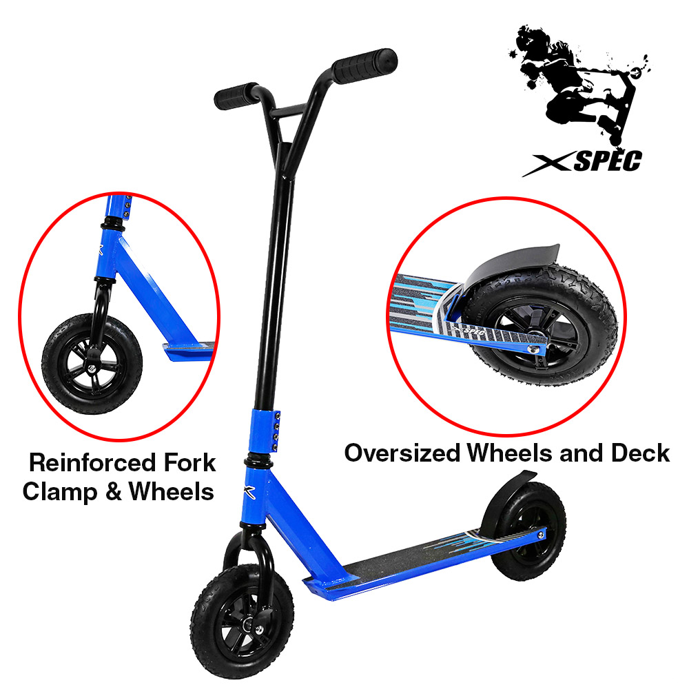 Xspec Aluminum Pro Stunt Dirt Kick Scooter Offroad Tires All Terrain