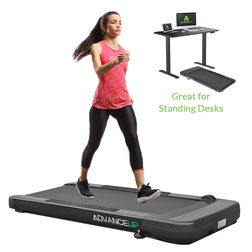 AdvanceUp Under Desk Walking Treadmill Compact for Home Office Workout Jogging