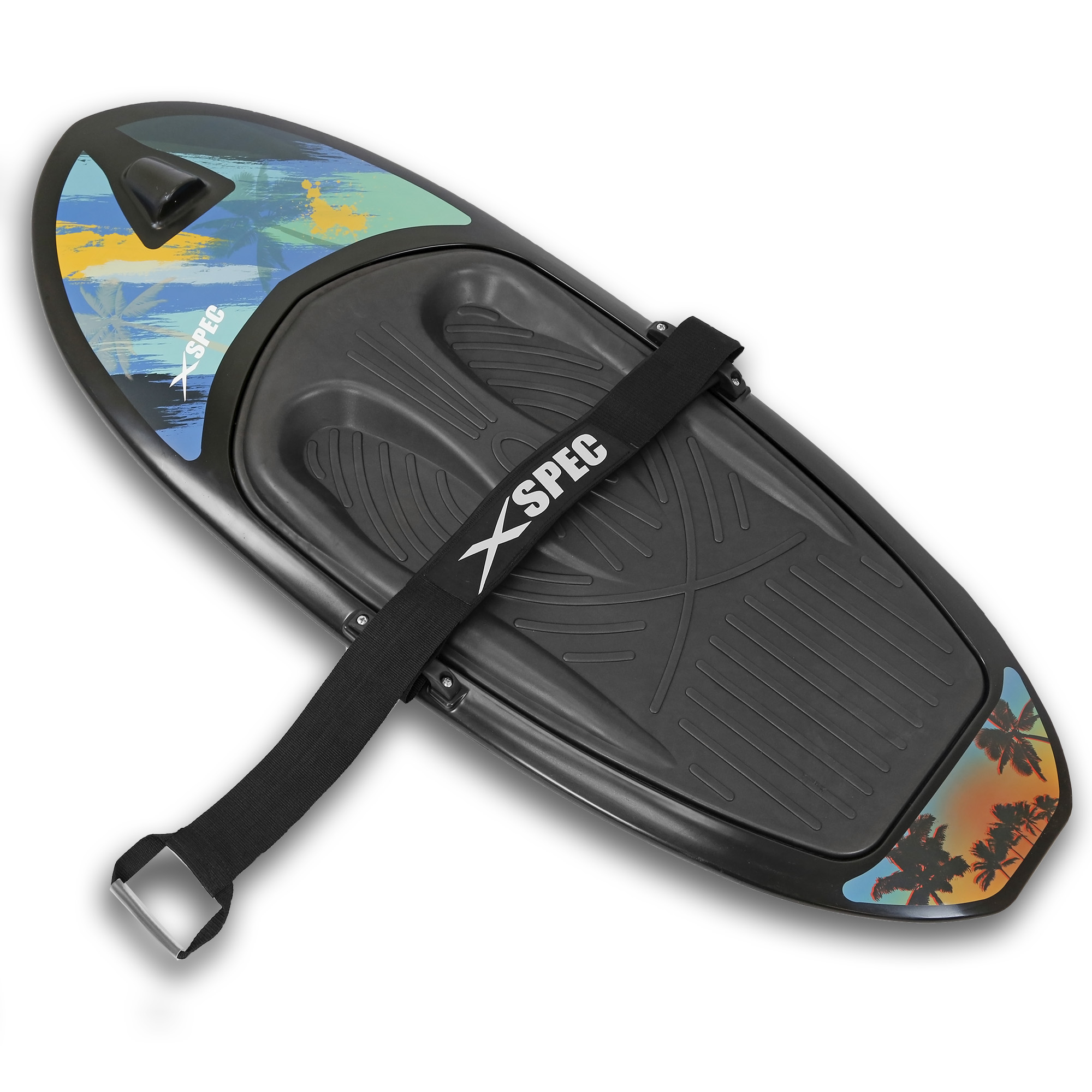 Xspec Kneeboard with Hook for Knee Surfing Boating Waterboarding, Black