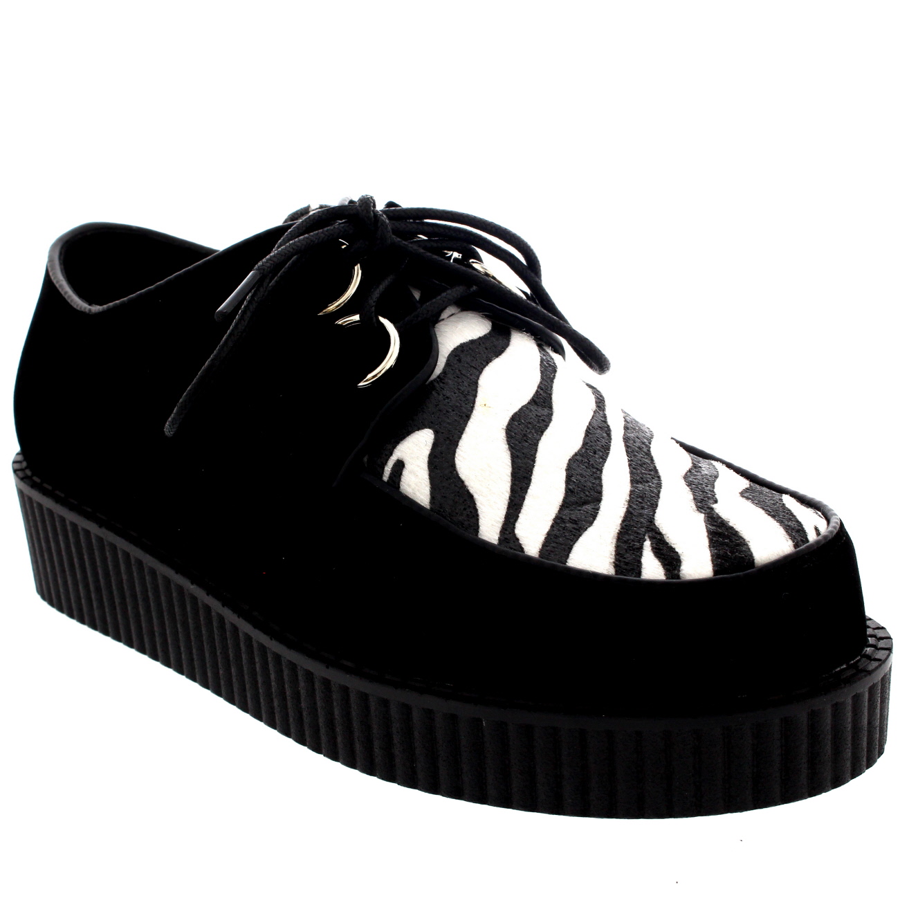 Womens Beetle Crushers Gothic Punk Retro Brothel Creeper