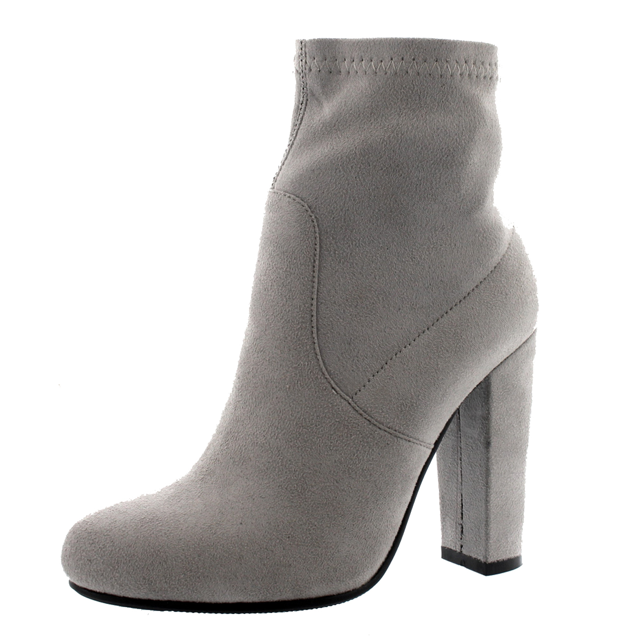 Womens Stretch Trendy Block Heel Fashion Sock Fit Ankle Chelsea Boots Womens Stretch Trendy Block Heel Fashion Sock Fit Ankle Chelsea Boots