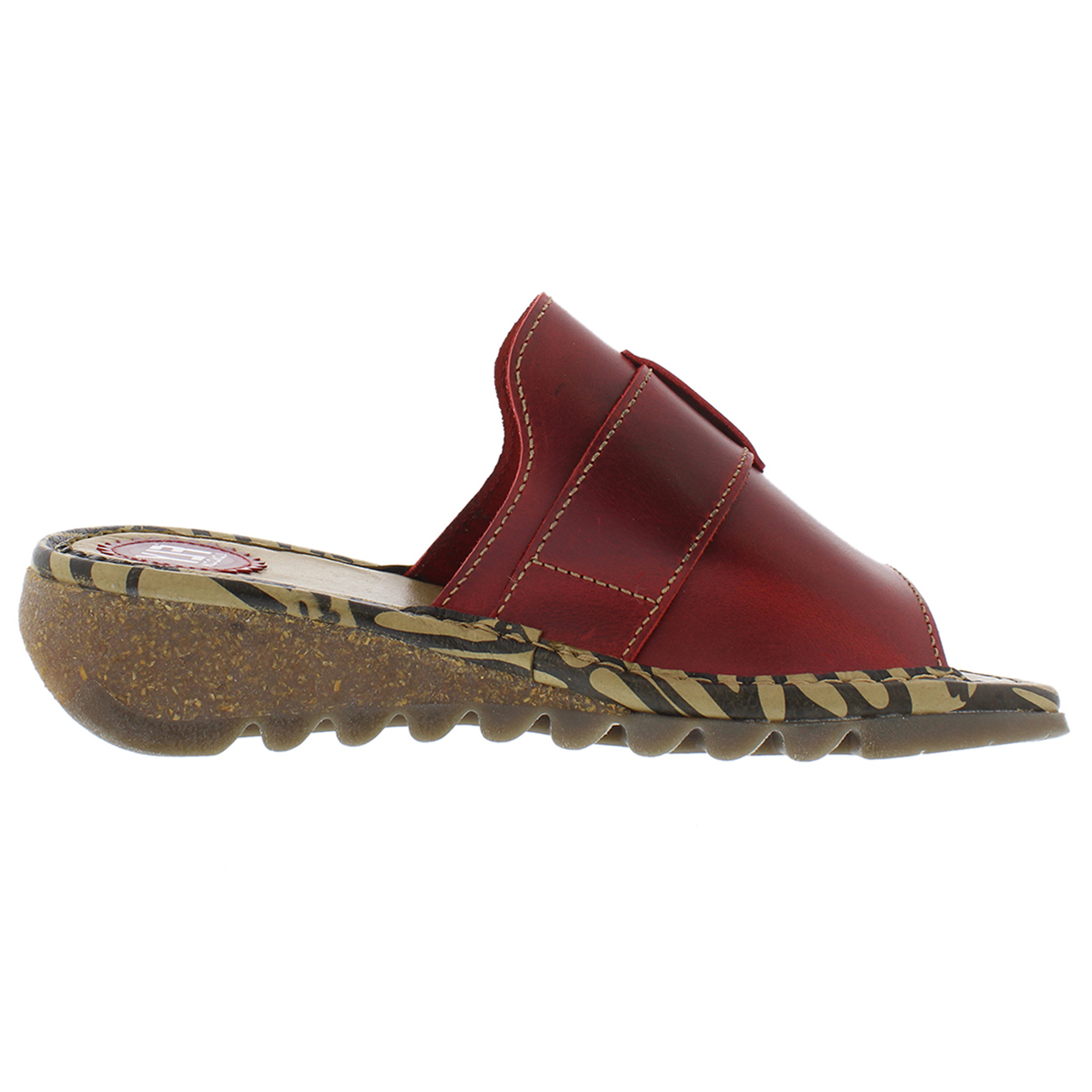 fly london open toe wedge