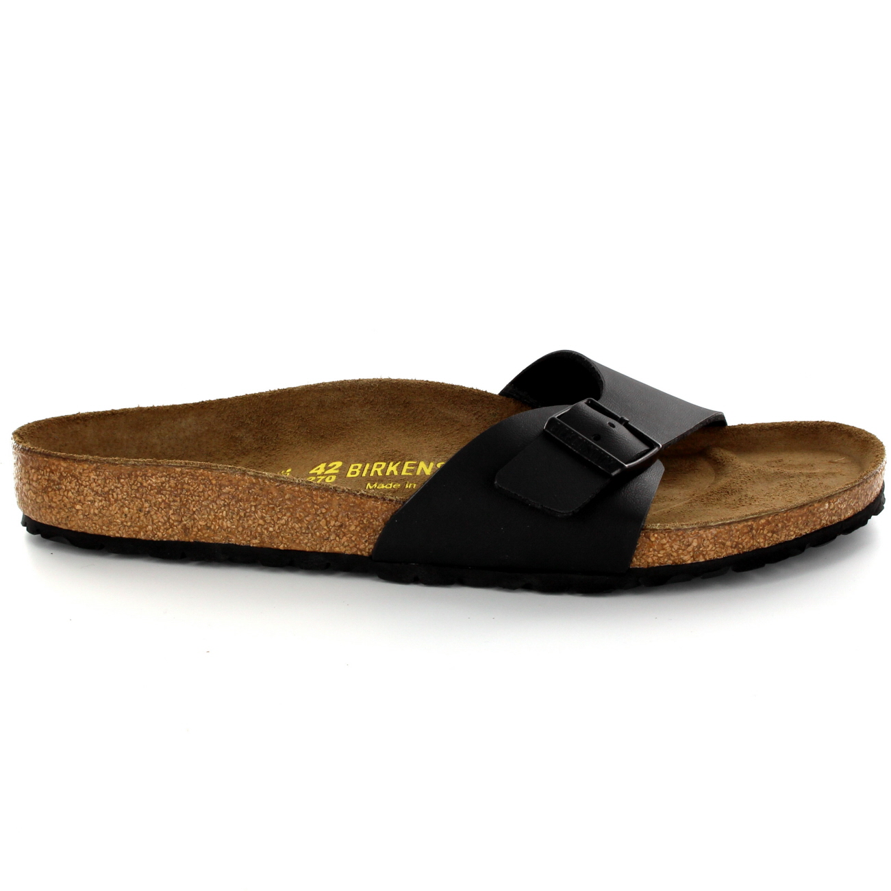 Birkenstock Madrid Black Womens Leather Sandals Shoes 8 UK 41 EU 10 US for  sale online | eBay