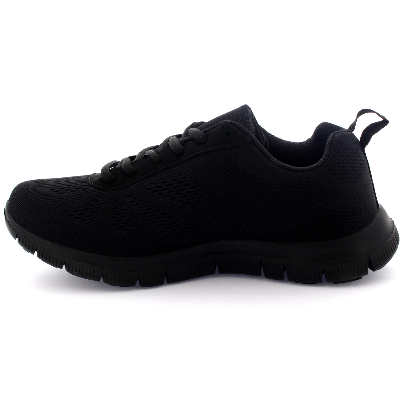 womens black running trainers