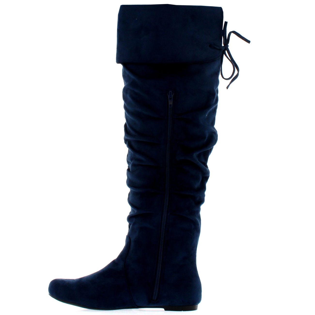flat thigh boots