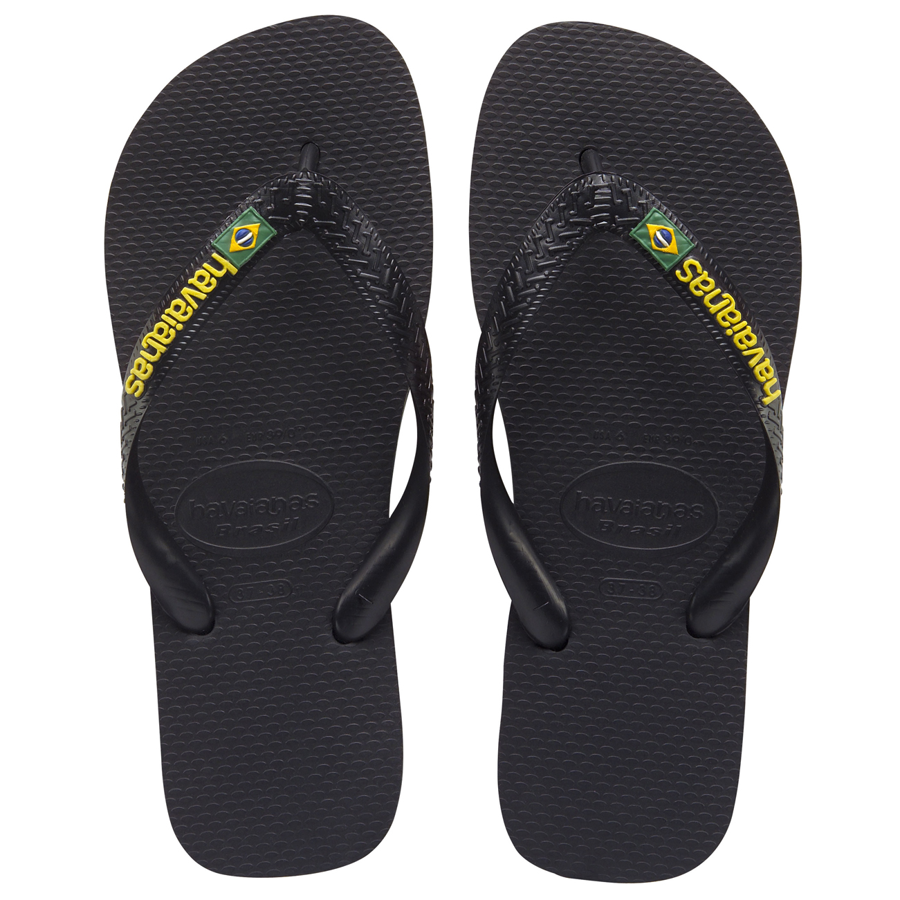Unisex Kids Havaianas Brasil Logo Slip On Beach Holiday