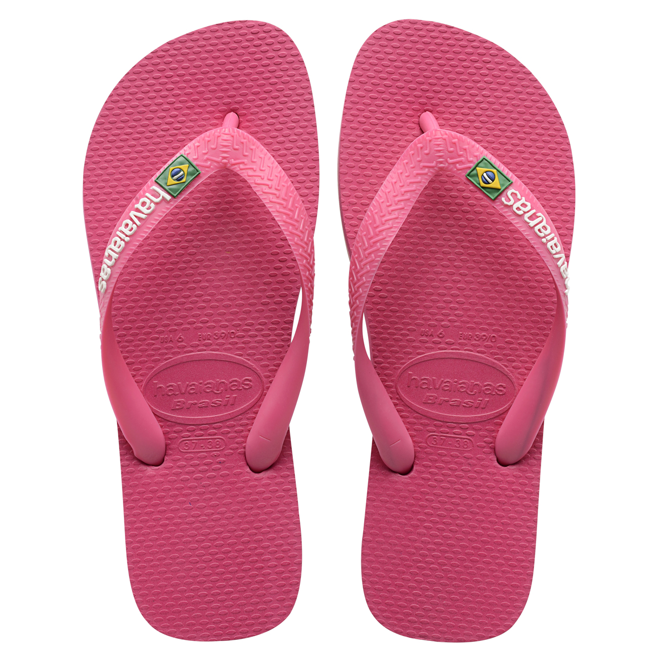 Unisex Kids Havaianas Brasil Logo Slip On Beach Holiday