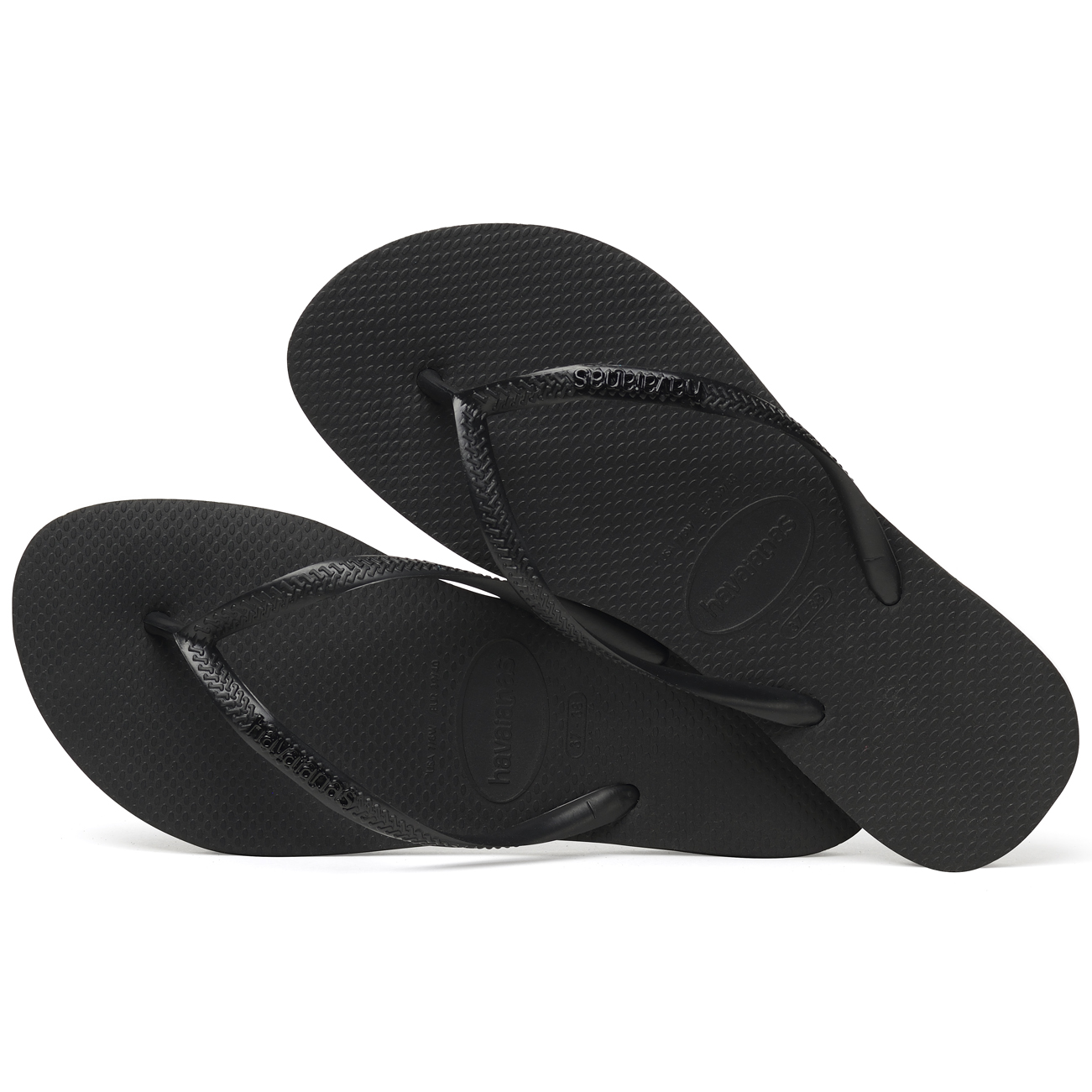 Ladies Havaianas Slim Logo Toe Post Thong Holiday Sandals Flip Flops All Sizes | eBay