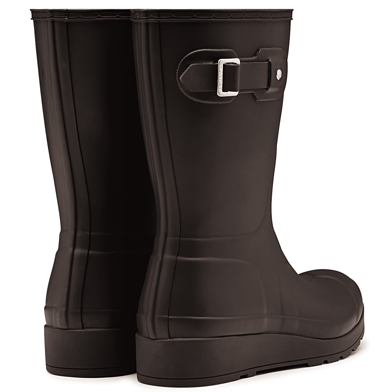 Hunter Refined Wedge Hunter Women's Navy Blue Wedge Heeled Rain