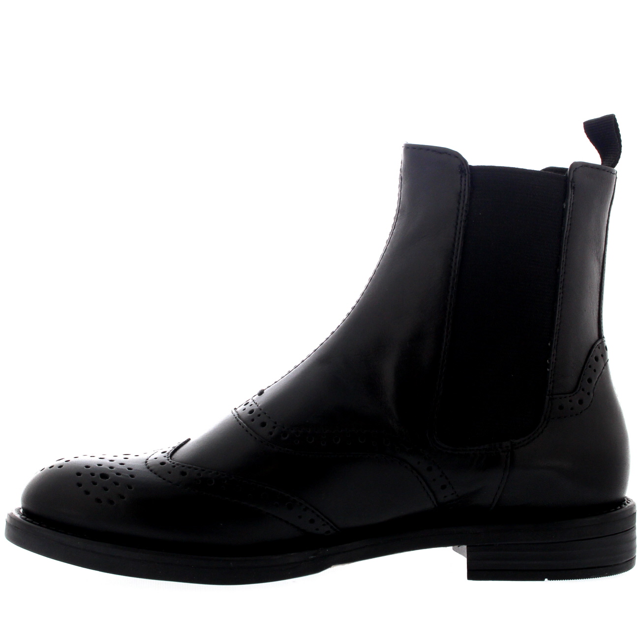 vagabond amina patent leather brogue chelsea boot