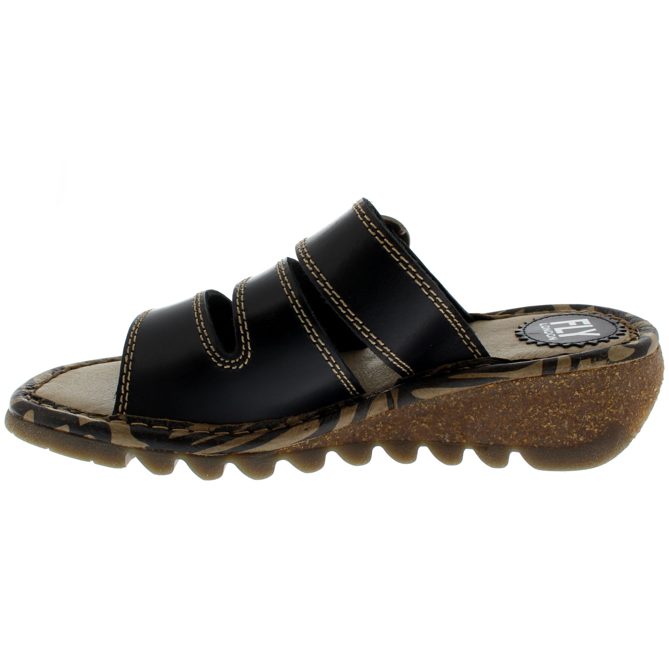 Damen Fly Zeh London Thea Bridle Offener Zeh Fly Keil Hacke Leder Urlaub Sandale EU 36-42 504e78 Damen Fly Zeh London Thea Bridle Offener Zeh Fly Keil Hacke Leder Urlaub Sandale EU 36-42 504e78