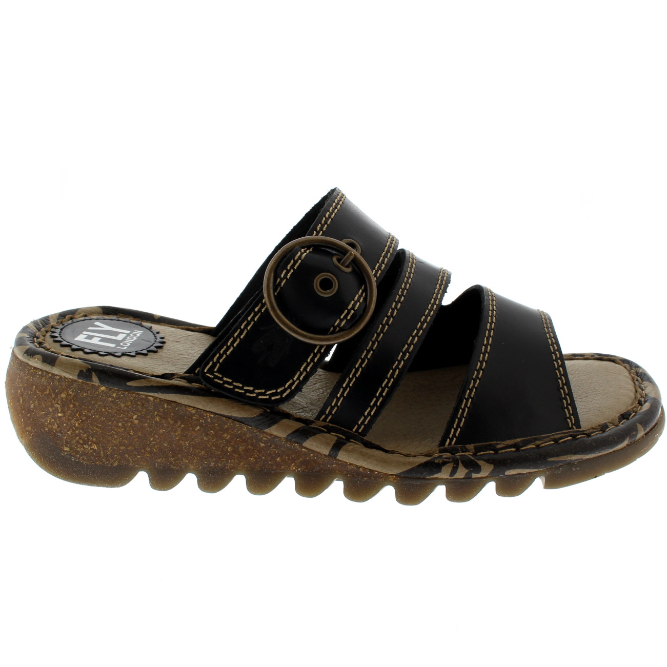 Damen Fly Zeh London Thea Bridle Offener Zeh Fly Keil Hacke Leder Urlaub Sandale EU 36-42 504e78 Damen Fly Zeh London Thea Bridle Offener Zeh Fly Keil Hacke Leder Urlaub Sandale EU 36-42 504e78