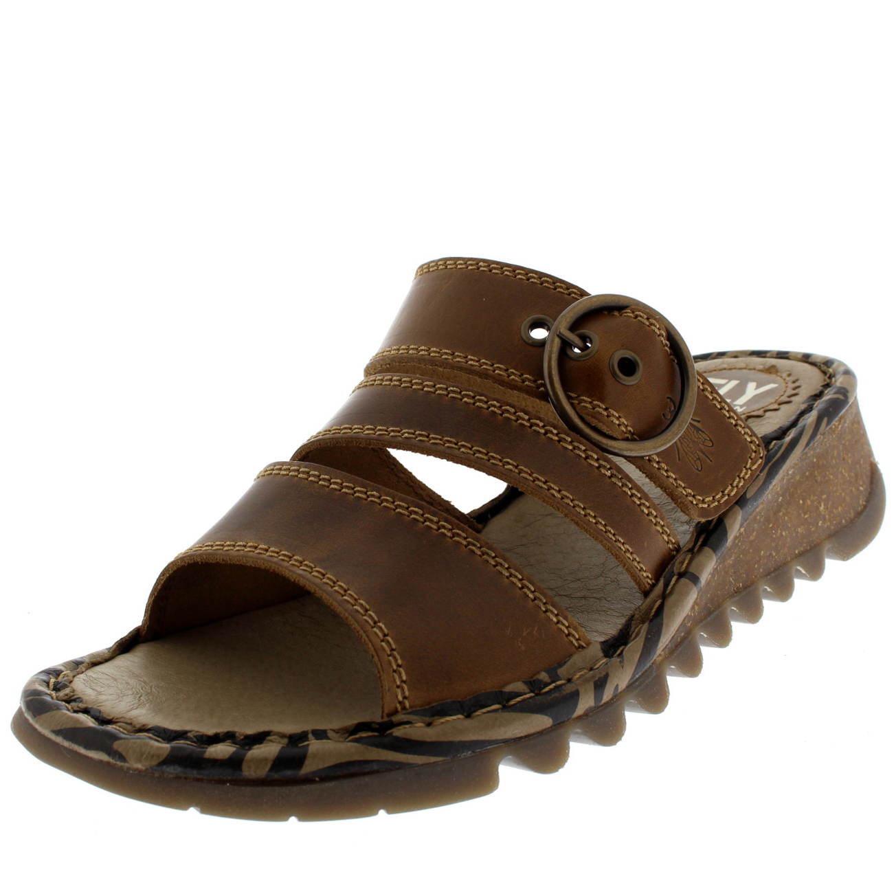 Damen Fly Zeh London Thea Bridle Offener Zeh Fly Keil Hacke Leder Urlaub Sandale EU 36-42 504e78 Damen Fly Zeh London Thea Bridle Offener Zeh Fly Keil Hacke Leder Urlaub Sandale EU 36-42 504e78