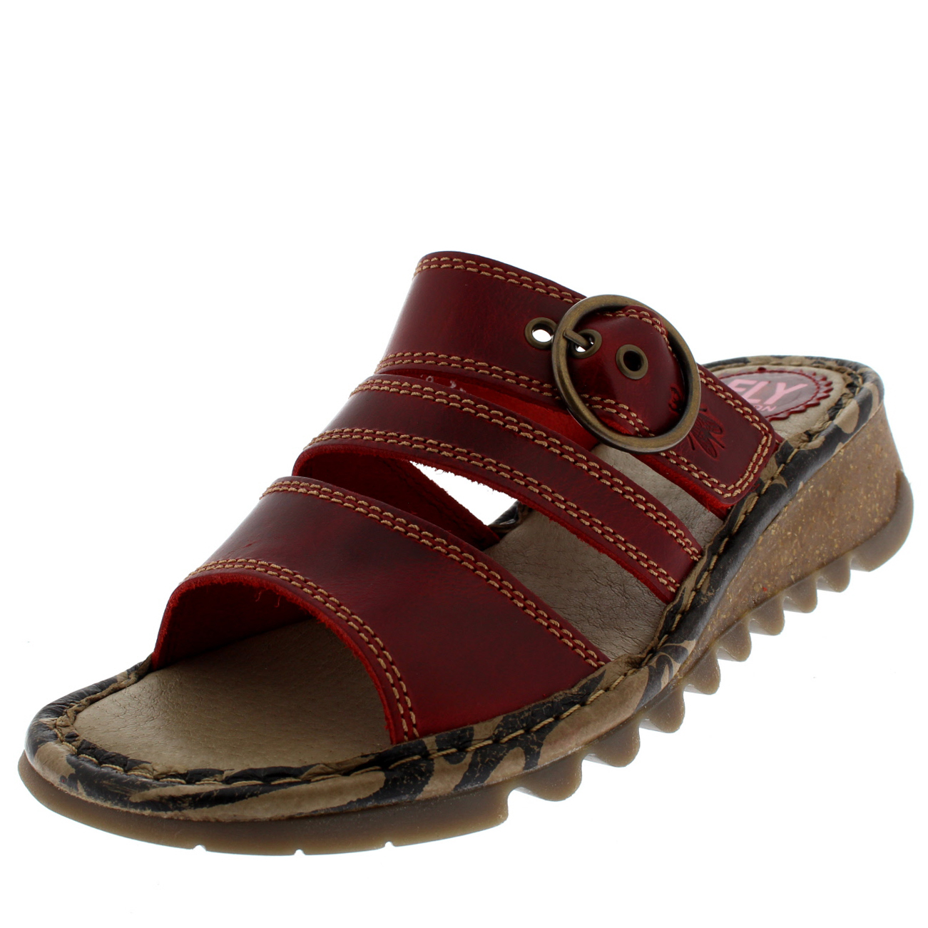 Damen Fly Zeh London Thea Bridle Offener Zeh Fly Keil Hacke Leder Urlaub Sandale EU 36-42 504e78 Damen Fly Zeh London Thea Bridle Offener Zeh Fly Keil Hacke Leder Urlaub Sandale EU 36-42 504e78