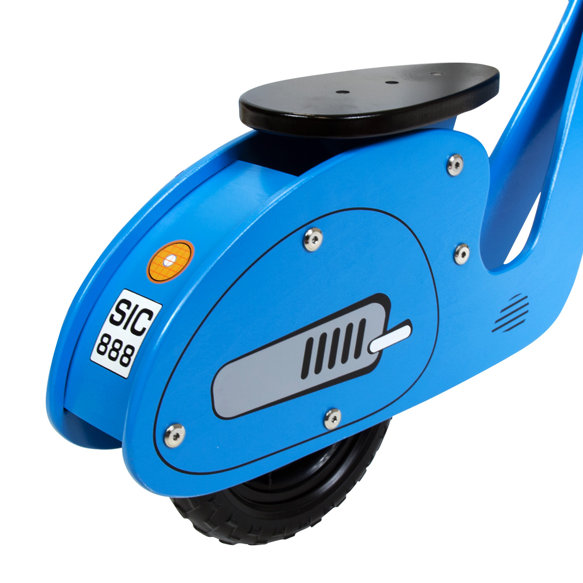 Charles Bentley Wooden Vespa Scooter Wooden Balance Bike Age 3+ Red