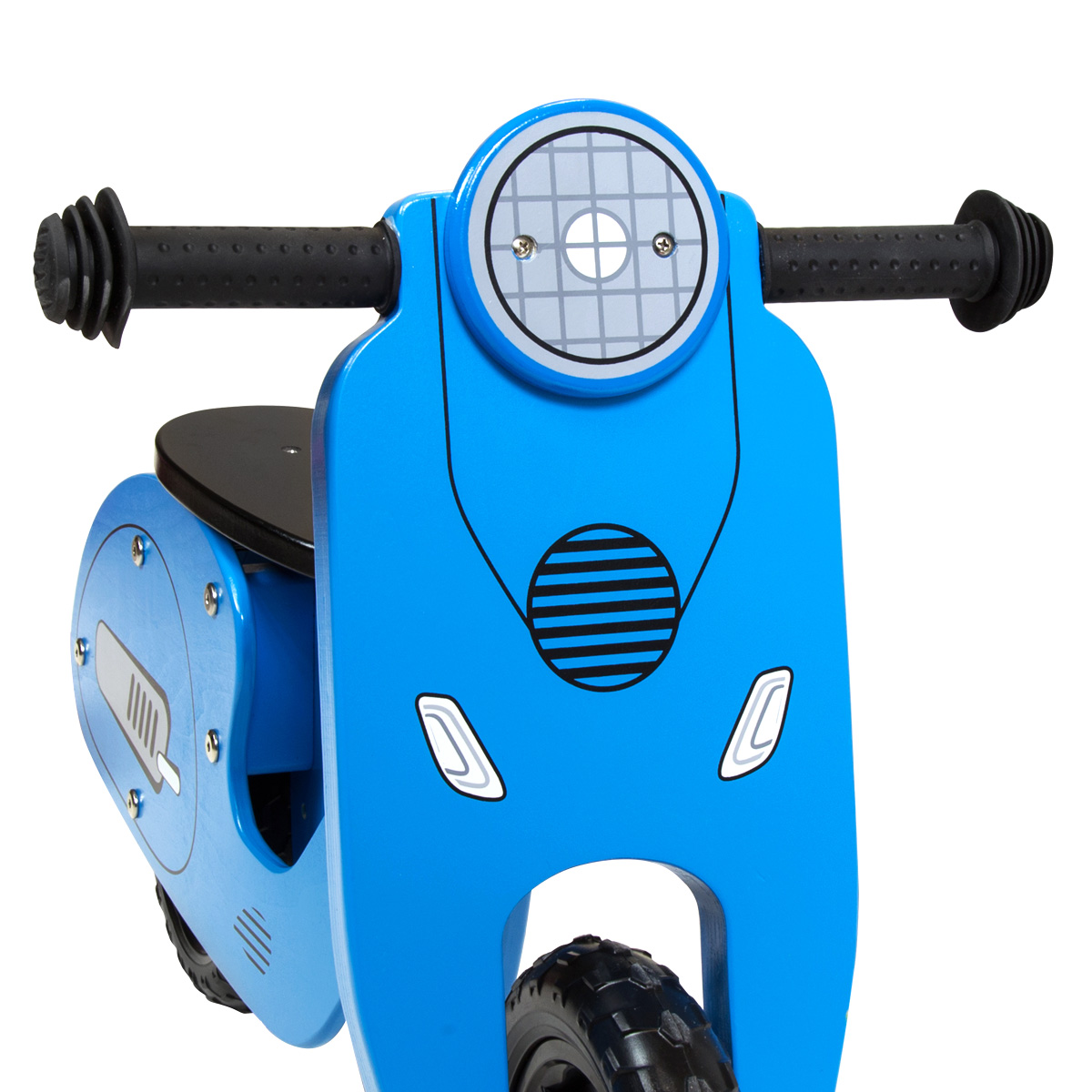 Charles Bentley Wooden Vespa Scooter Wooden Balance Bike Age 3+ Red