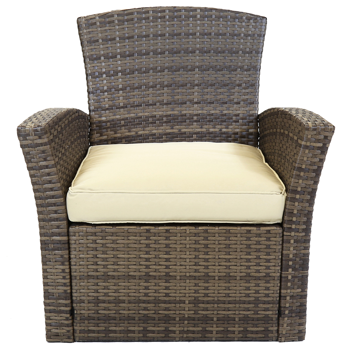 Charles Bentley Deluxe Modern 4 Piece Rattan Garden Furniture Set