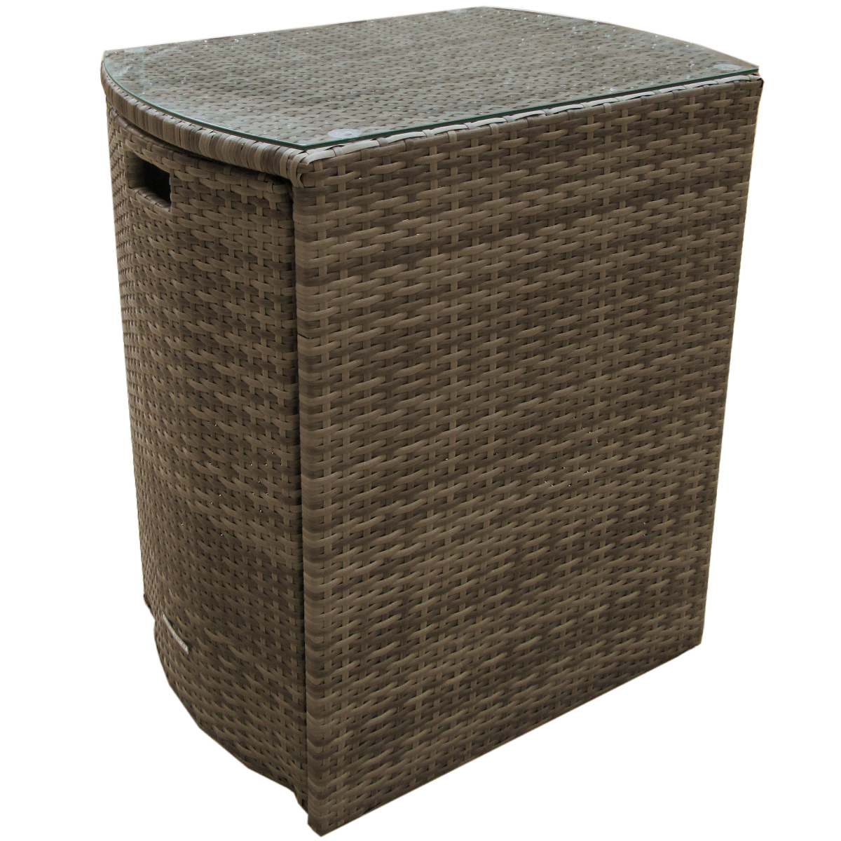 charles bentley 2 seater rattan garden balcony furniture set grey