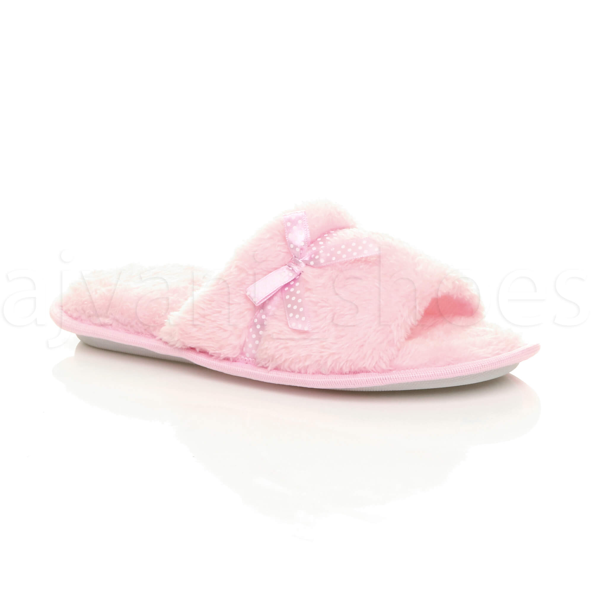 SAOLA Pantofole da donna invernali spesse in schiuma soffice foderate in pelliccia suola grip mulo taglia