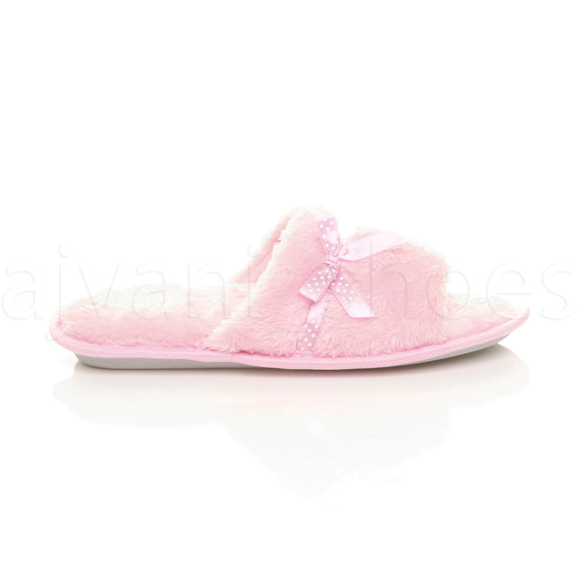 SAOLA Pantofole da donna invernali spesse in schiuma soffice foderate in pelliccia suola grip mulo taglia