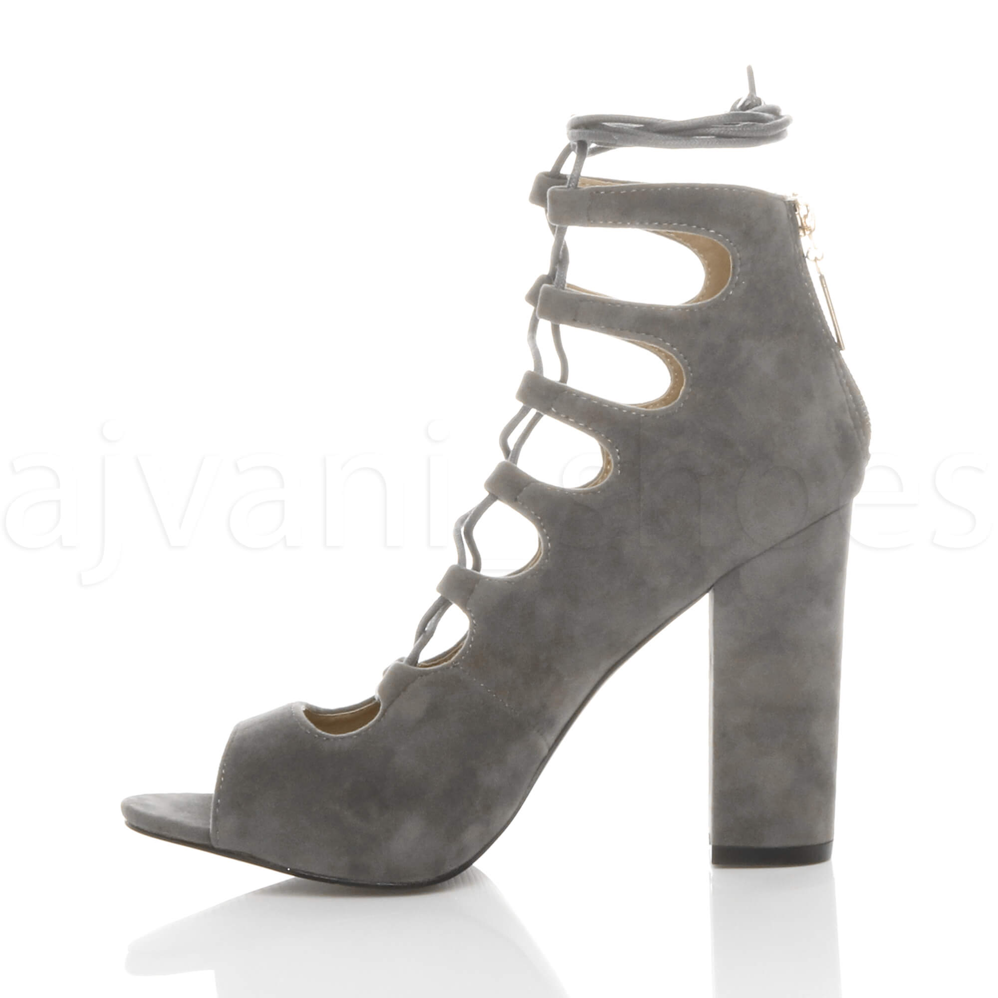 Fraue Cosplay Schnüren Chunky Block Heels Kniehohe Stiefel Lolita Gothic Schuhe