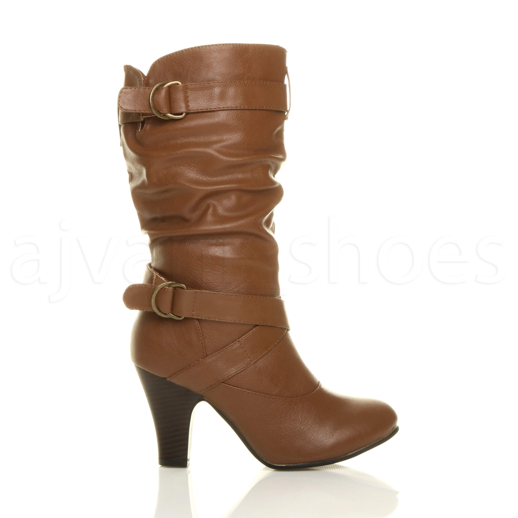 Purple evening buckle boots heel high international shipping canada