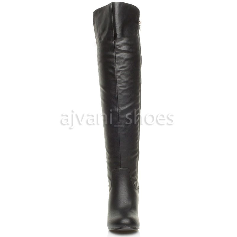 Dettagli su Donna tacco alto blocco elastico cavallerizzo stivali sopra il ginocchio taglia Dettagli su Donna tacco alto blocco elastico cavallerizzo stivali sopra il ginocchio taglia