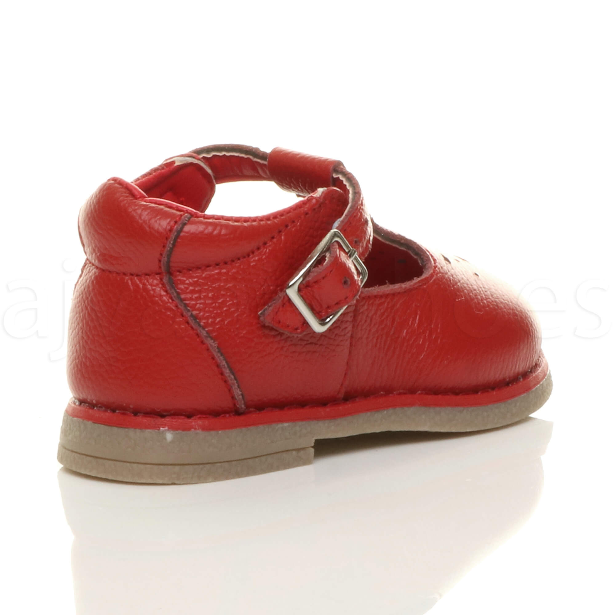 GIRLS CHILDRENS INFANT TODDLER LOW HEEL LEATHER TBAR