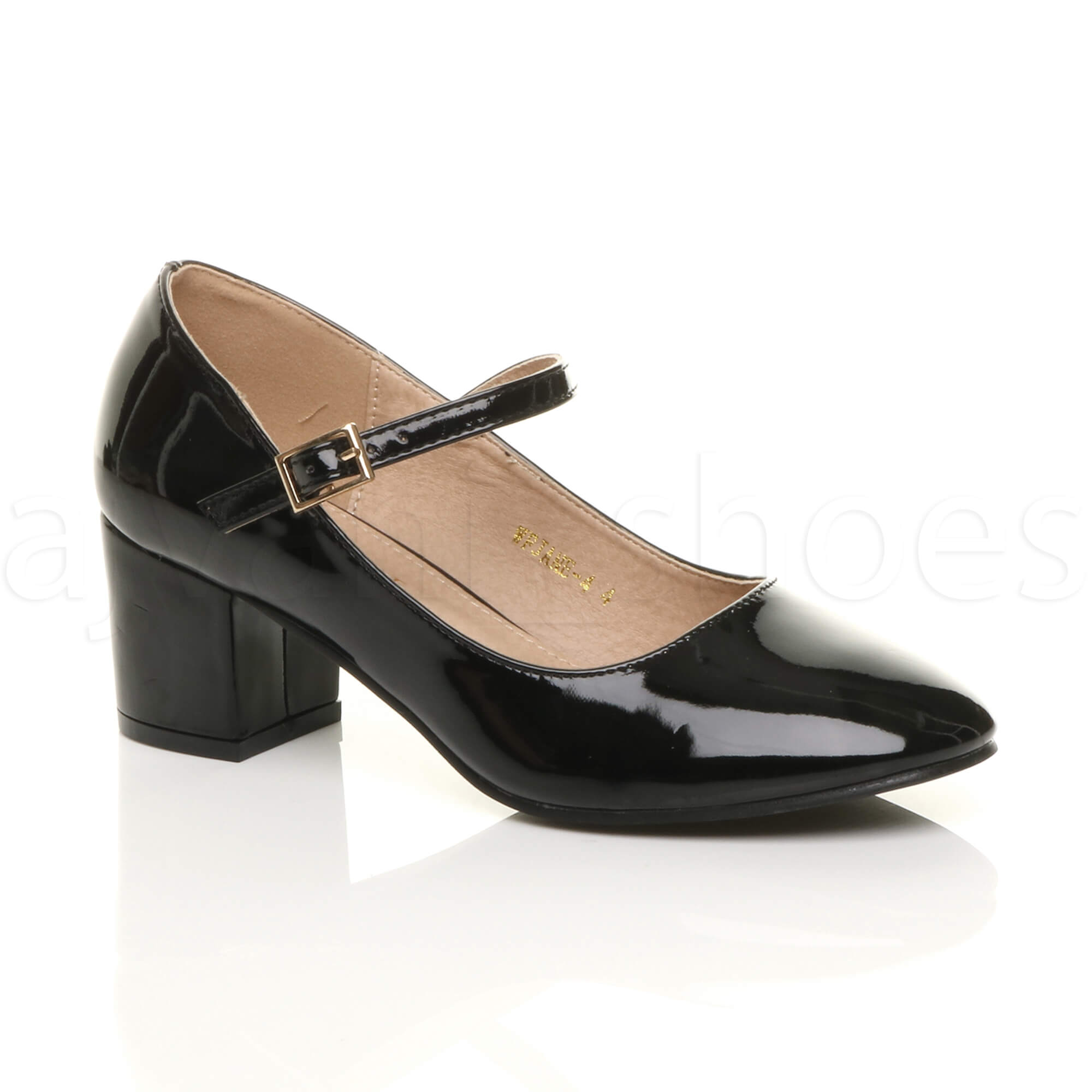 DAMEN DAMEN MITTELBLOCK ABSATZRIEMEN ARBEIT ABEND PARTY MARY JANE GERICHTSSCHUHE GRÖSSE - Bild 8 von 127