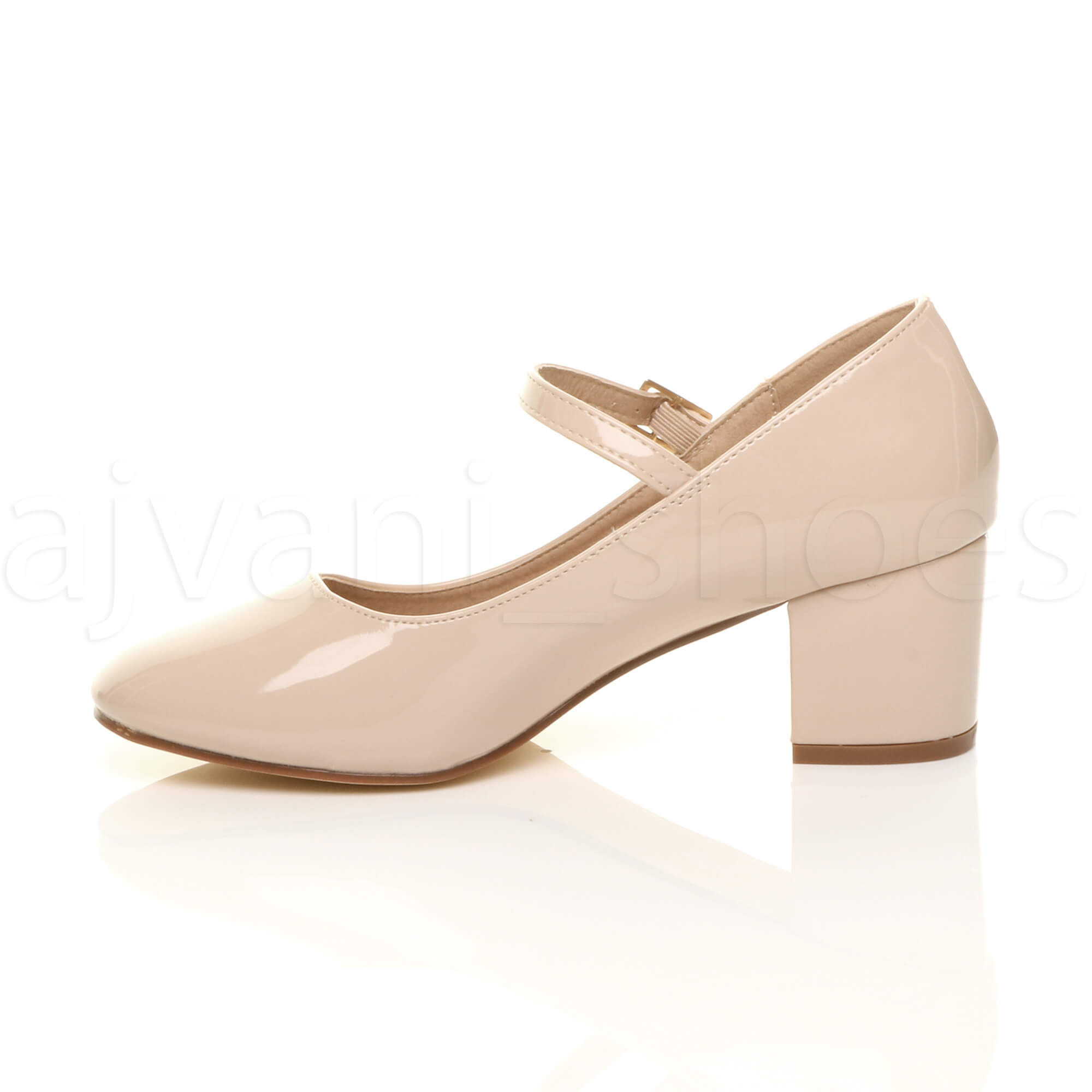 DAMEN DAMEN MITTELBLOCK ABSATZRIEMEN ARBEIT ABEND PARTY MARY JANE GERICHTSSCHUHE GRÖSSE - Bild 70 von 127