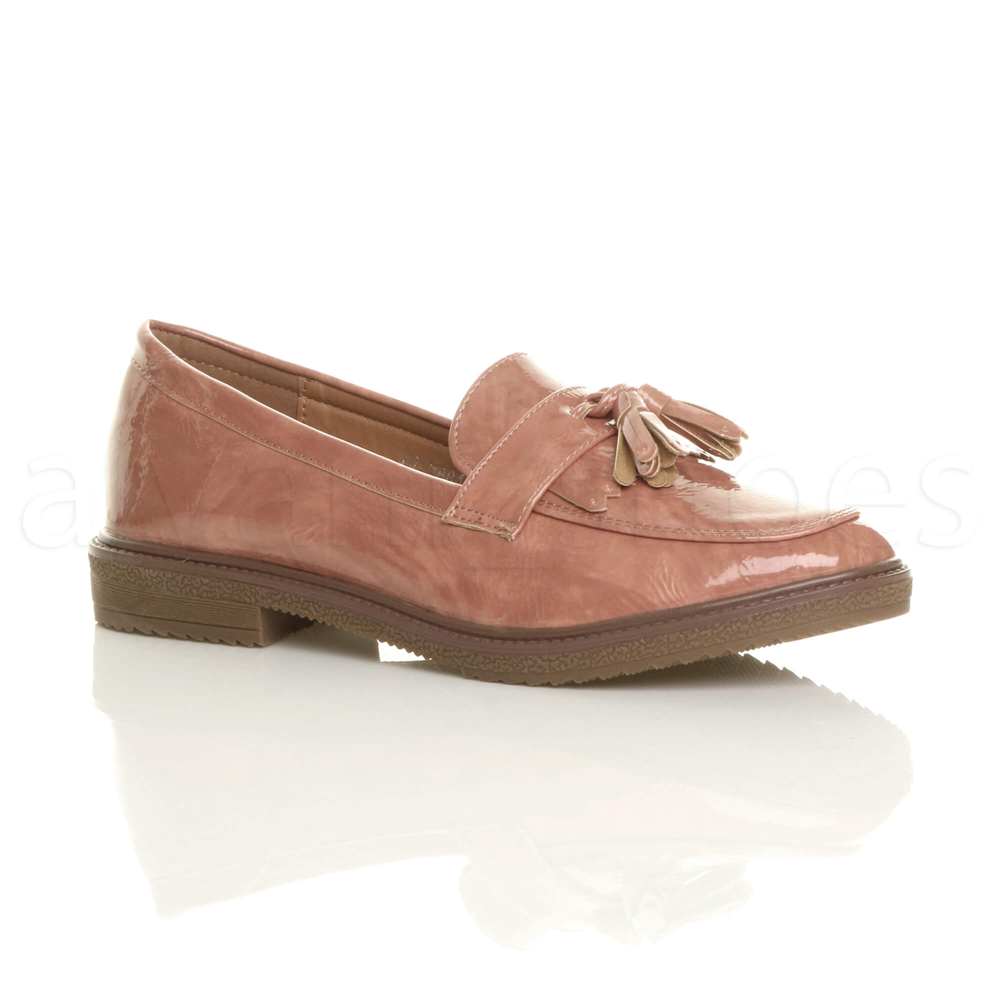 WOMENS LADIES FLAT LOW HEEL TASSEL FRINGE BALLERINA WORK SCHOOL DOLLY SHOES SIZE