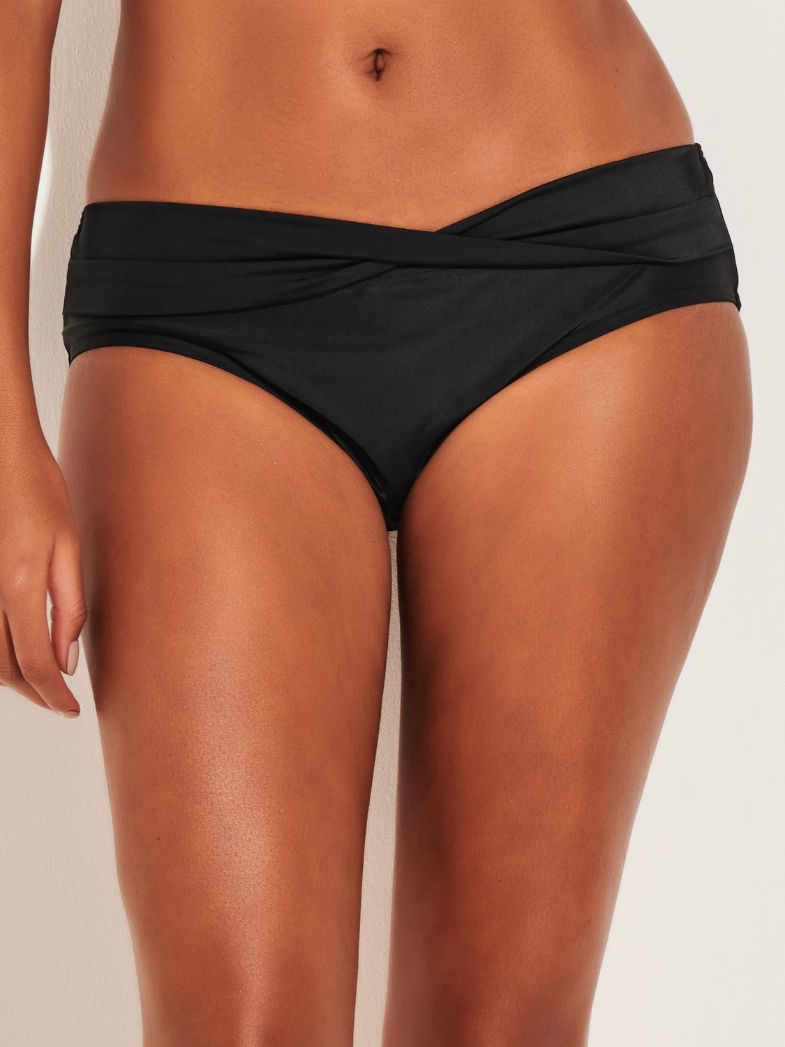 Women's Ladies twist front plain bikini bottoms