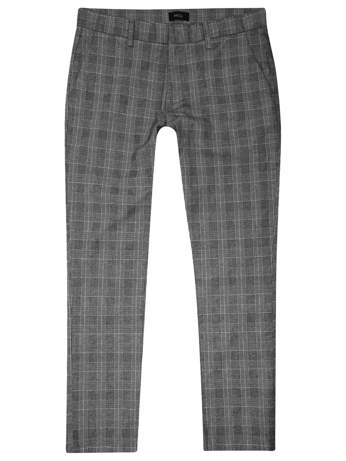 Image of Mens grey checked trous - Grey