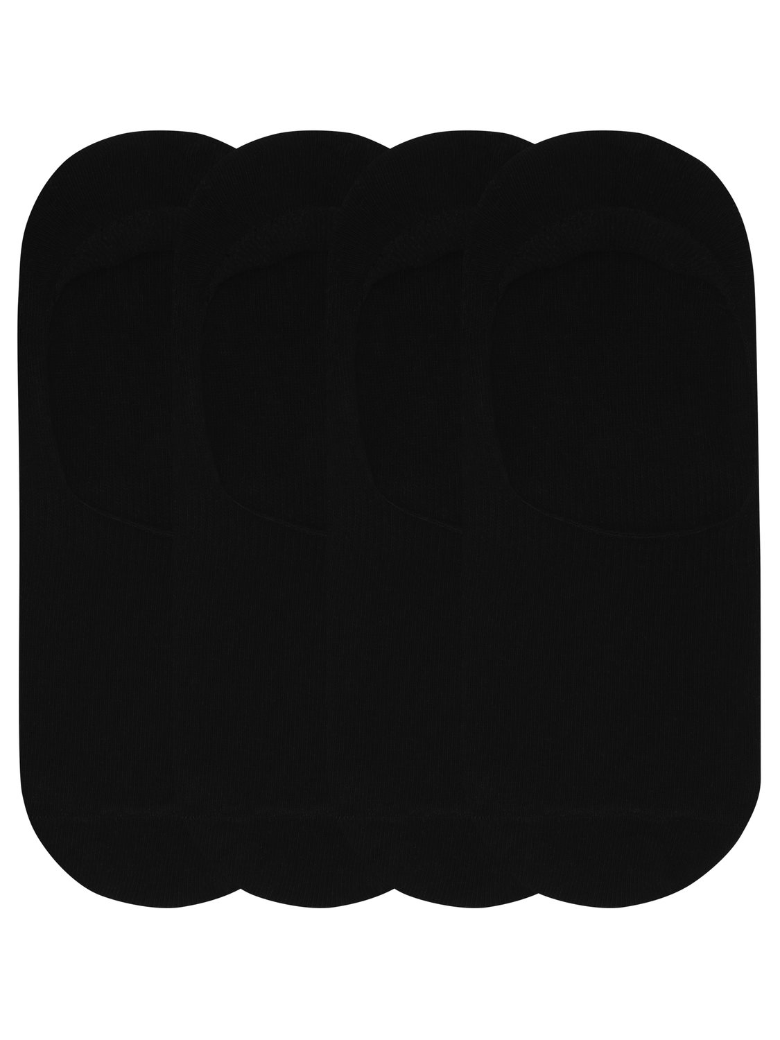 Image of Mens invisible trainer socks - Pack of 4 - Black