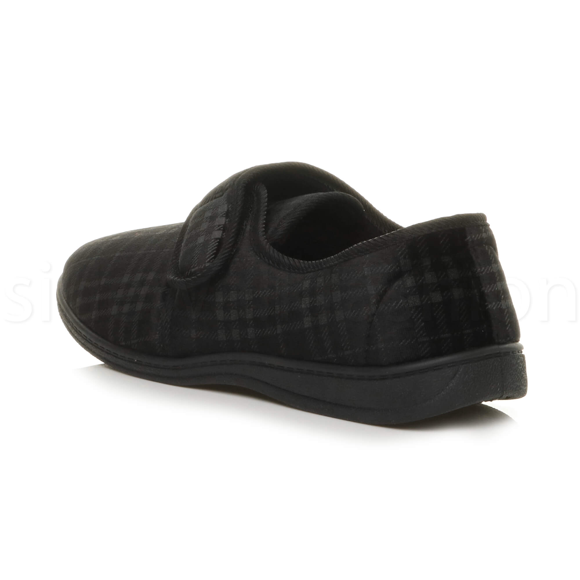 MENS TOUCH CLOSE COMFORT DIABETIC ORTHOPAEDIC SLIPPERS INDOOR HOUSE SHOES SIZE
