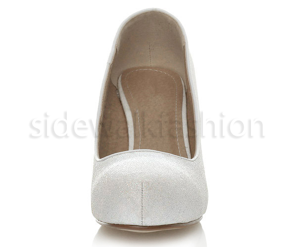 Womens ladies low mid heel concealed platform work party court shoes pumps size - Picture 126 of 136