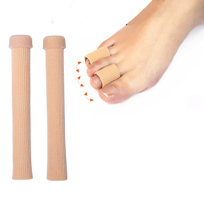 2Pc Gel Toe Tube Bandage Sore Finger Cushion Corns Calluses Bunion